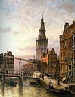 The Zuider Kerk at Dusk, Amsterdam by Cornelis Christiaan Dommelshuizen